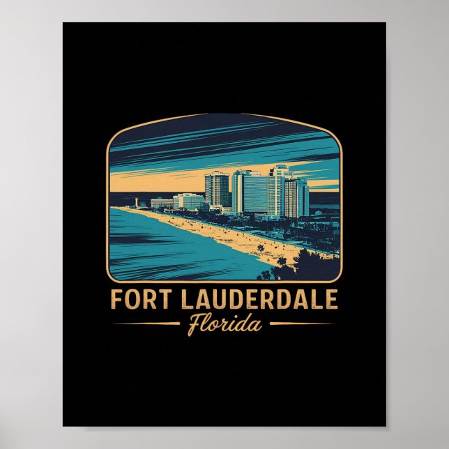 Fort Lauderdale Beach Florida  Poster (Front)
