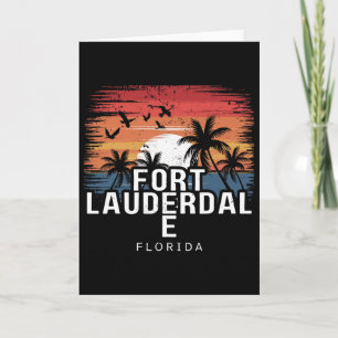 Fort Lauderdale Beach Florida Surfing Surfer  Card