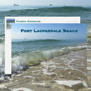 Fort Lauderdale Beach Oceanview Photographic Postcard