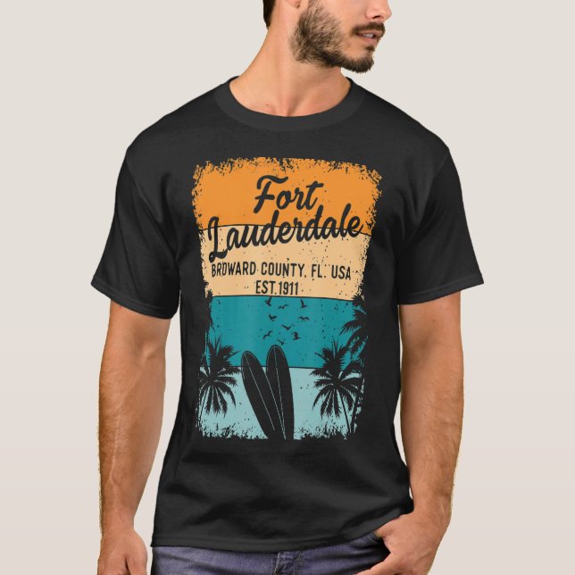 Fort Lauderdale Beach Souvenirs From Florida Gifts T-Shirt (Front)