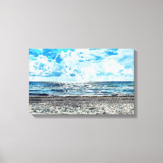 Fort Lauderdale Beach Stretched Canvas Print (Front)