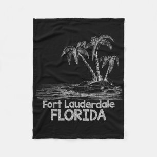 Fort Lauderdale Family Vacation Cruise Shirt Flori Fleece Blanket