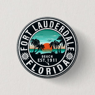 Fort Lauderdale Florida Beach Tropical Souvenirs 3 Cm Round Badge