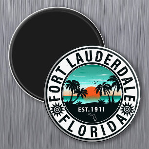 Fort Lauderdale Florida Beach Tropical Souvenirs Magnet