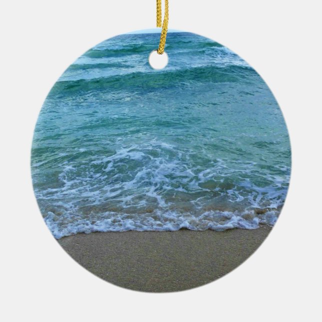 Fort Lauderdale, Florida Ceramic Tree Decoration (Front)