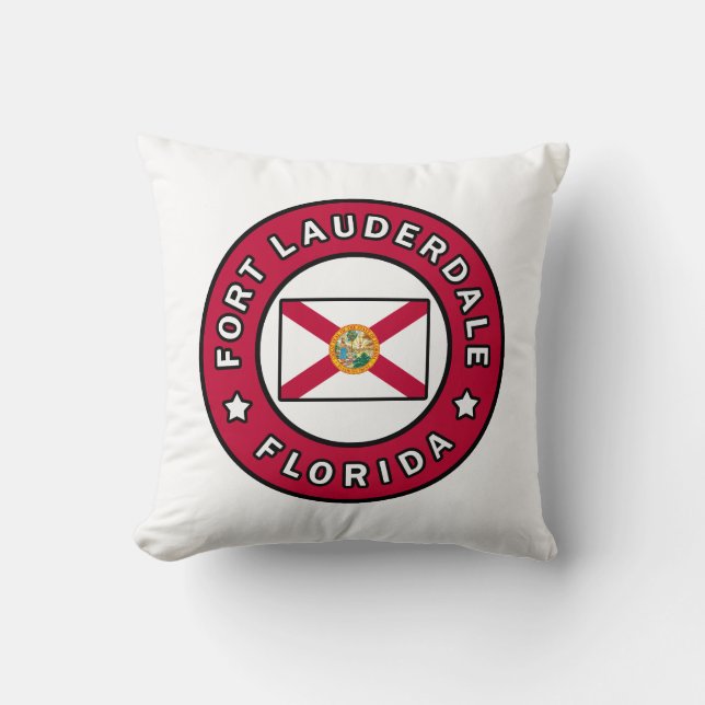 Fort Lauderdale Florida Cushion (Front)
