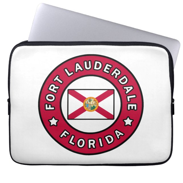 Fort Lauderdale Florida Laptop Sleeve (Front)