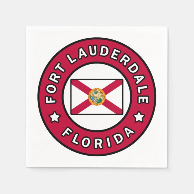Fort Lauderdale Florida Napkin (Front)