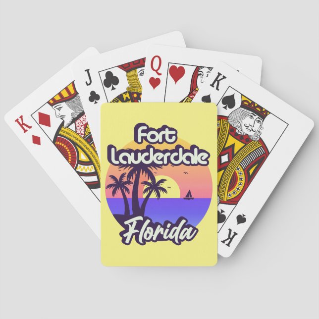 Fort Lauderdale Florida Playing Cards (Back)