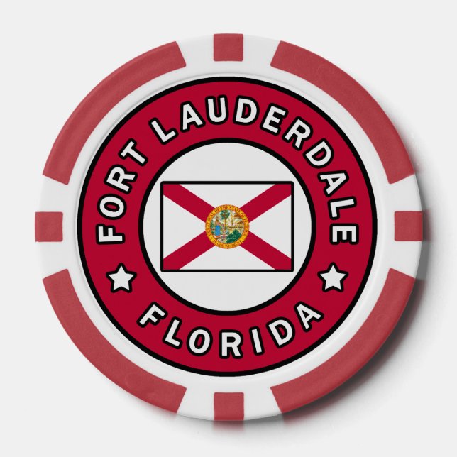Fort Lauderdale Florida Poker Chips (Front)