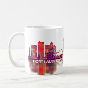 Fort Lauderdale Florida Skyline Coffee Mug