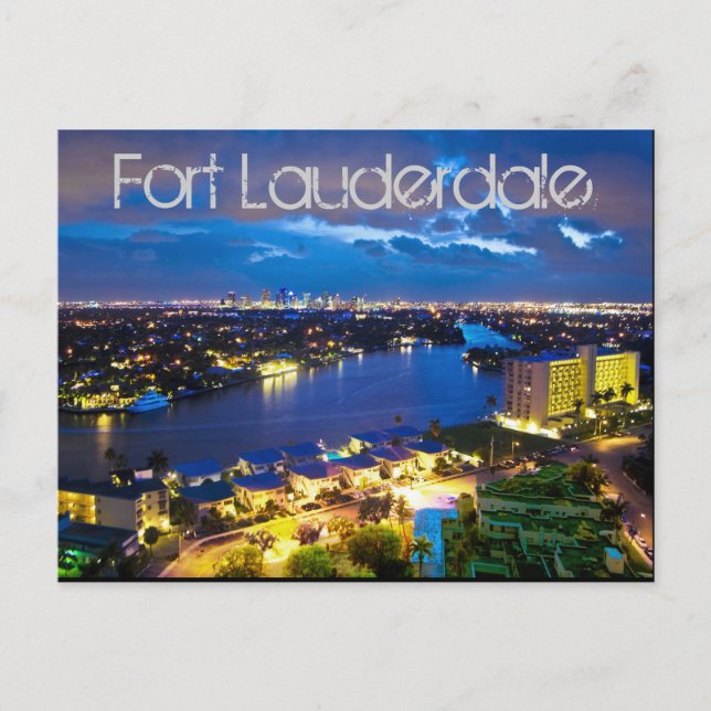 Fort Lauderdale, Florida, U.S.A. Postcard (Front)