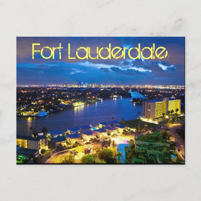 Fort Lauderdale, Florida, U.S.A. Postcard (Front)
