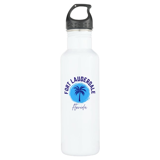 Fort Lauderdale Florida Water Bottle (Front)