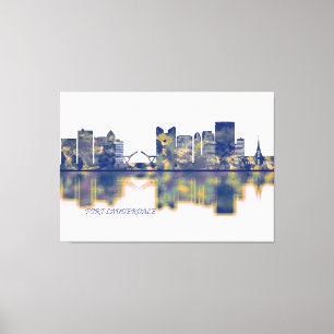 Fort Lauderdale Skyline Canvas Print