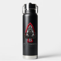 Fort Liberty Black 25 oz Vacuum Insulated Bottle