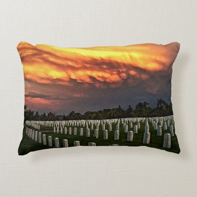 Fort Logan National Cemetery Decorative Cushion (Front)