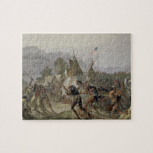 Fort Mackenzie, August 28th 1833, plate 42 from Vo Jigsaw Puzzle (Horizontal)