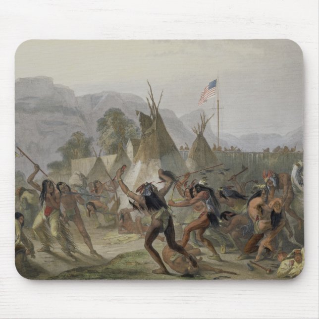 Fort Mackenzie, August 28th 1833, plate 42 from Vo Mouse Pad (Front)