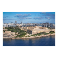 Fort Manoel and Sliema from Valletta, Malta