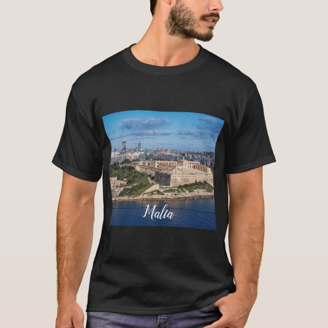 Fort Manoel and Sliema from Valletta, Malta T-Shirt (Front)