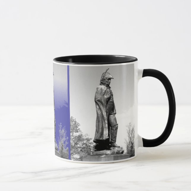 Fort McHenry Statue B+W Mug (Right)