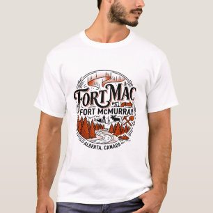 Fort McMurray Alberta Northern Lights Forestry Lan T-Shirt