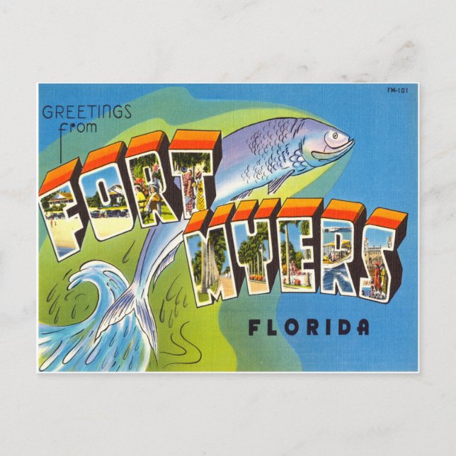 Fort Meyers Florida Postcard (Front)