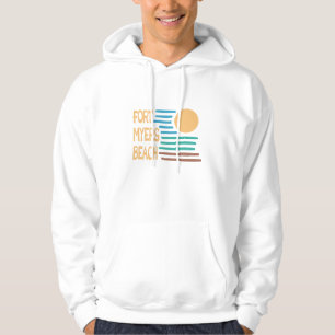 Fort Myers Beach Florida geometric sunset Hoodie