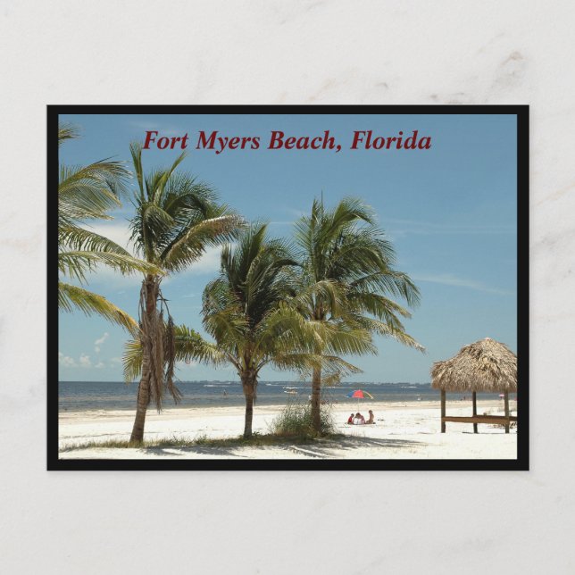 Fort Myers Beach, Florida Holiday Postcard (Front)