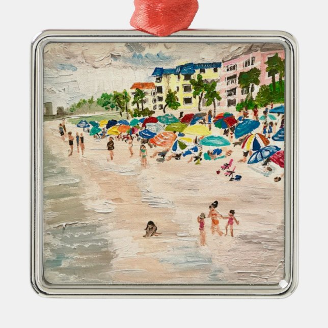 "Fort Myer's Beach" Ornament  (Front)