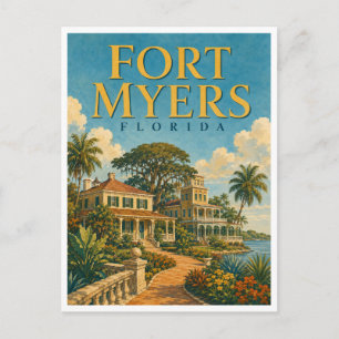 Fort Myers Florida GeoSaga Postcard