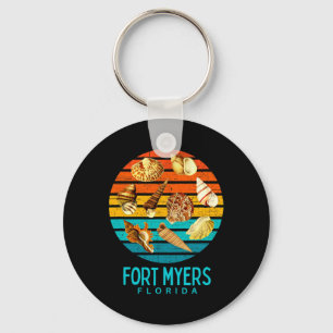 Fort Myers Florida Ocean Shells Novelty Key Ring
