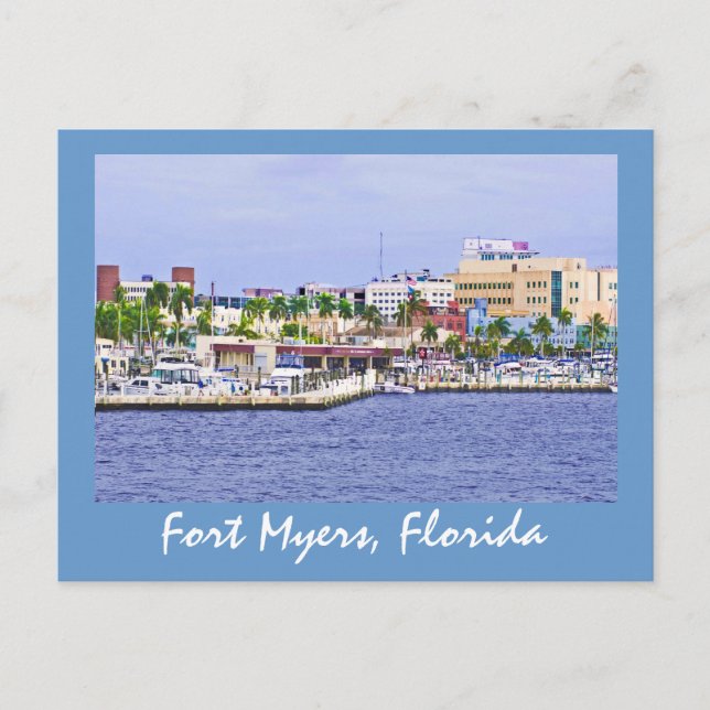 Fort Myers, Florida, U.S.A. Postcard (Front)