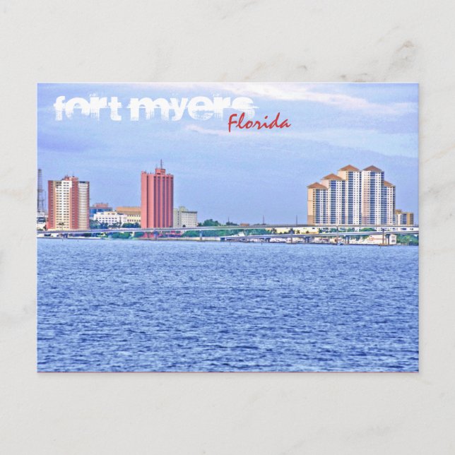 Fort Myers, Florida, U.S.A. Postcard (Front)