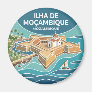 Fort of San Sebastian Mozambique Magnet