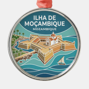 Fort of San Sebastian Mozambique Metal Tree Decoration