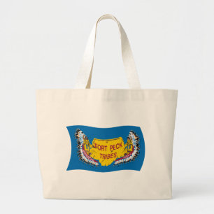Fort Peck Assiniboine Flag Tote Bag