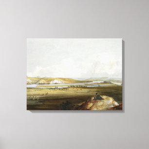 Fort Pierre on the Missouri, plate 10 from Volume Canvas Print