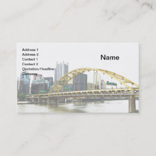 Fort Pitt Bridge in Pittsburgh, Pennsylvania Business Card
