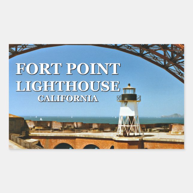 Fort Point Lighthouse, California Stickers (Front)