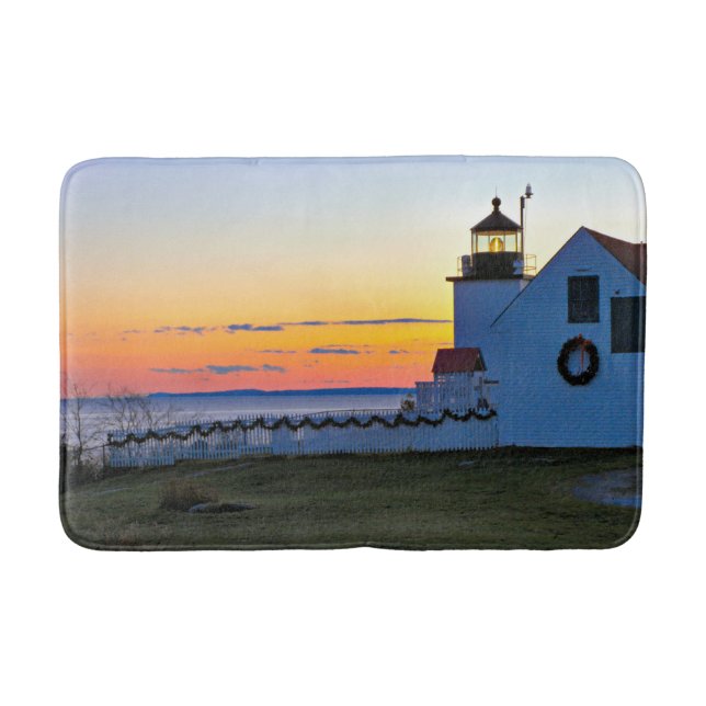 Fort Point Lighthouse, Maine Bath Mat (Front)