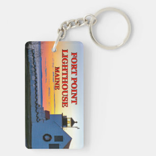 Fort Point Lighthouse, Maine Key Ring