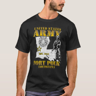 Fort Polk Tigerland The Home of Heroes Louisiana M T-Shirt