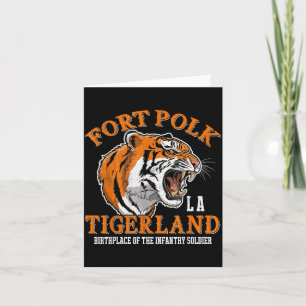 Fort polk tigerland vietnam war veteran infantry card