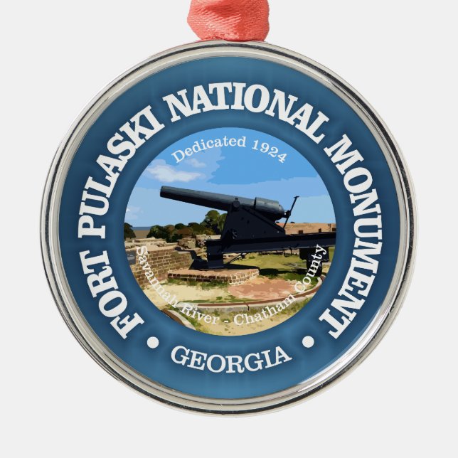 Fort Pulaski (NM) Metal Tree Decoration (Front)