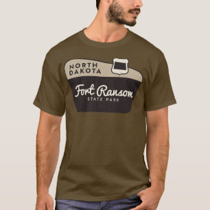 Fort Ransom State Park North Dakota Welcome Sign T-Shirt