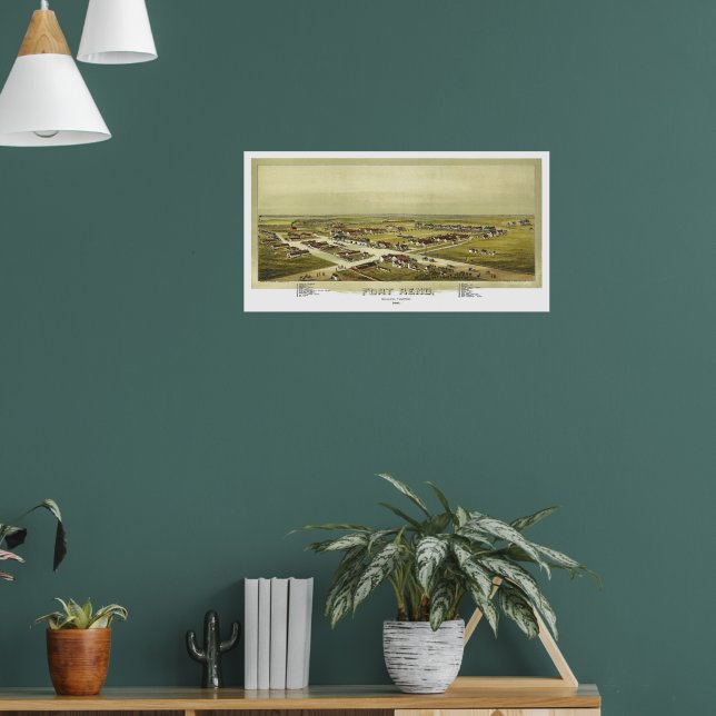 Fort Reno Oklahoma Territory 1891 Lithograph Poster (Living Room 1)
