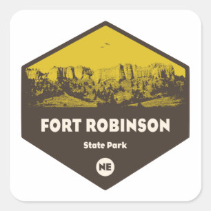Fort Robinson State Park Nebraska Square Sticker