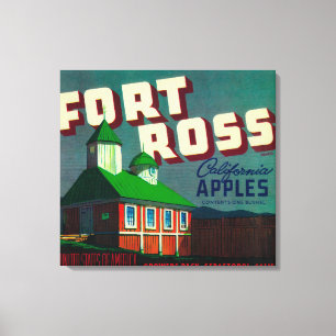 Fort Ross Apple Crate LabelSebastopol, CA Canvas Print